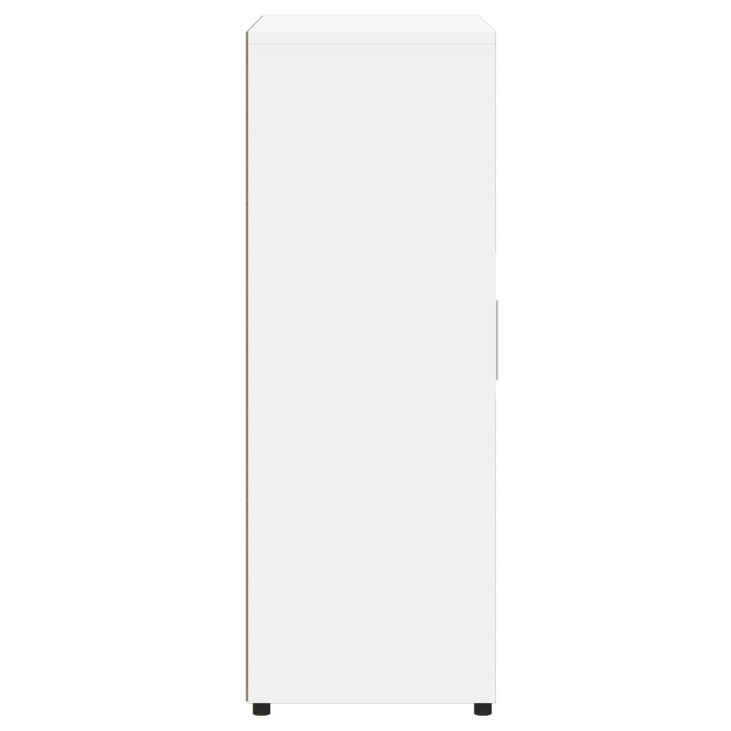HKH Aparadores de 2 piezas, moderno, de madera contrachapada, 60 x 31 x 84 cm - Blanco