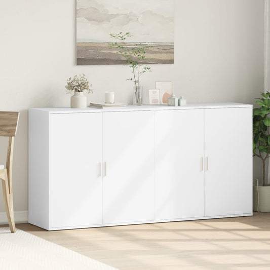 HKH Aparadores 2 Peças Moderno em derivados de Madeira 79 X 38 X 80 Cm - Branco