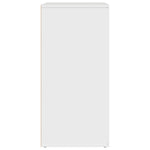 HKH Aparadores de 2 piezas moderno en derivados de madera 79 x 38 x 80 cm - Blanco