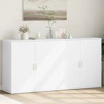 HKH Aparadores de 2 piezas moderno en derivados de madera 79 x 38 x 80 cm - Blanco