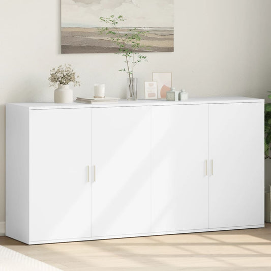 HKH Aparadores 2 Peças Moderno em derivados de Madeira 79 X 38 X 80 Cm - Branco