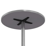 HKH Mesa de Bar con Altura Ajustable Ã˜59,5x70/109,5 Cm Aluminio - Plateado