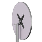HKH Mesa de Bar com Altura Ajustável Ã˜59,5x70/114,5 Cm Alumínio - Prateado