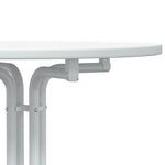 HKH Mesa de Jantar em Derivados de Madeira e Branco em Aço