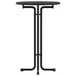 HKH Mesa de Jantar em Derivados de Madeira e Preto em Aço