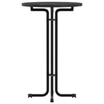 HKH Mesa de Jantar em Derivados de Madeira e Preto em Aço
