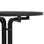 HKH Mesa de Jantar em Derivados de Madeira e Preto em Aço