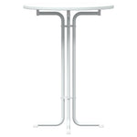 HKH Mesa de Jantar em Derivados de Madeira e Branco em Aço