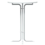HKH Mesa de Jantar em Derivados de Madeira e Branco em Aço