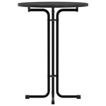 HKH Mesa de Jantar em Derivados de Madeira e Preto em Aço