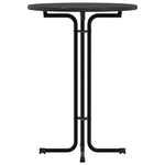 HKH Mesa de Jantar em Derivados de Madeira e Preto em Aço
