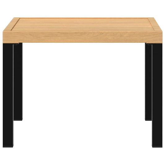 HKH Mesa de Centro P/ Jardim 55x55x39,5 Cm Aço Revestido a Pó - Preto