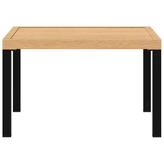 HKH Mesa de Centro para Jardim 65x65x40 Cm Alumínio - Preto