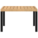 HKH Mesa de Centro para Jardim 65x65x40 Cm Alumínio - Preto