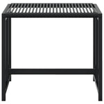 HKH Bancos de Jardín 4 Pcs Mimbre PE - Negro
