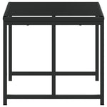 HKH Bancos de Jardín 4 Pcs Mimbre PE - Negro