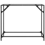 HKH Mesa Consola de Acero con Tapa de Cristal Transparente