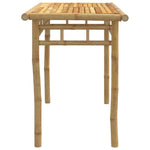 HKH Mesa de Jantar para Jardim 110x55x75 Cm Bambu - Marrom