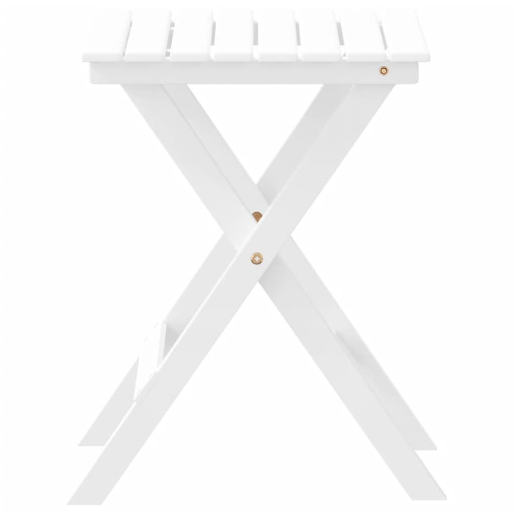 HKH Mesa de Apoio Dobrável Madeira de Álamo Maciça - Branco