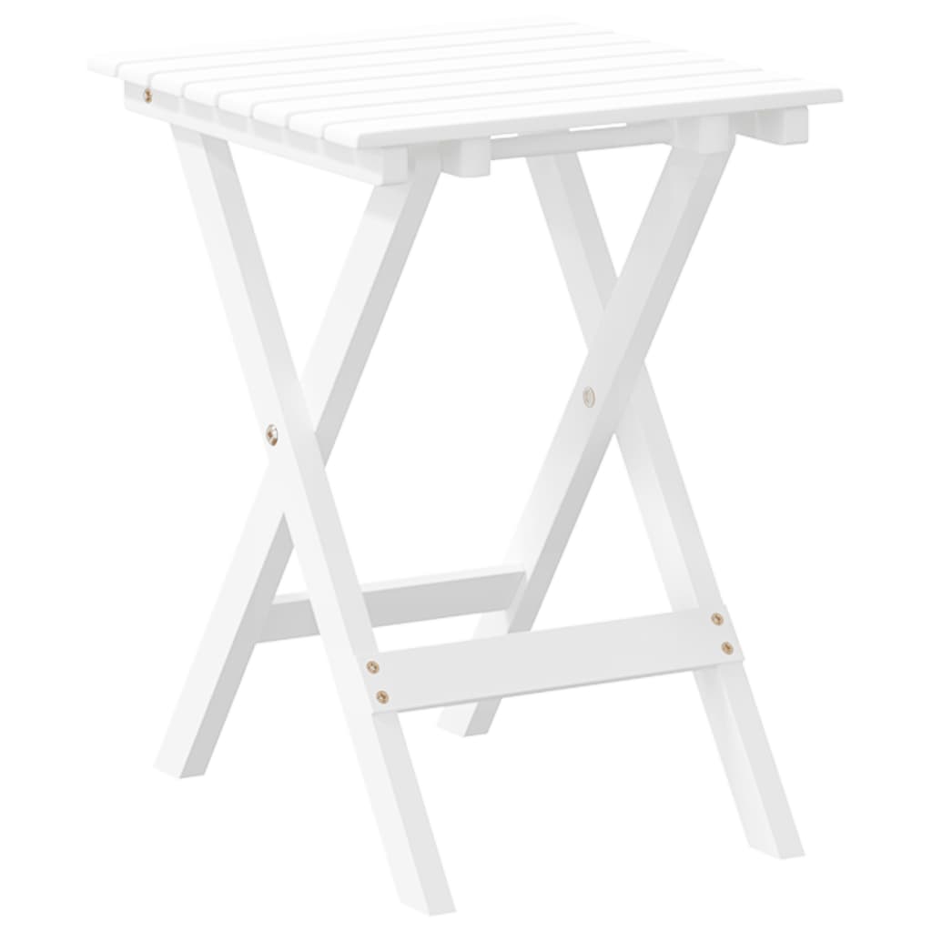 HKH Mesa de Apoio Dobrável Madeira de Álamo Maciça - Branco