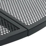 Mesa de patio redonda HKH Ø80x72,5 cm de acero con recubrimiento en polvo - Antracita