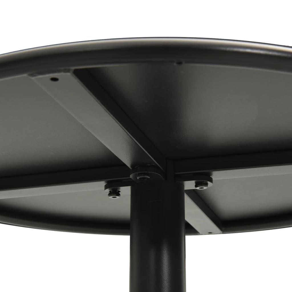 HKH Mesa de Jardim Redonda Ã˜50x72 Cm Aço - Preto