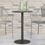 HKH Mesa de Jardim Redonda Ã˜50x72 Cm Aço - Preto