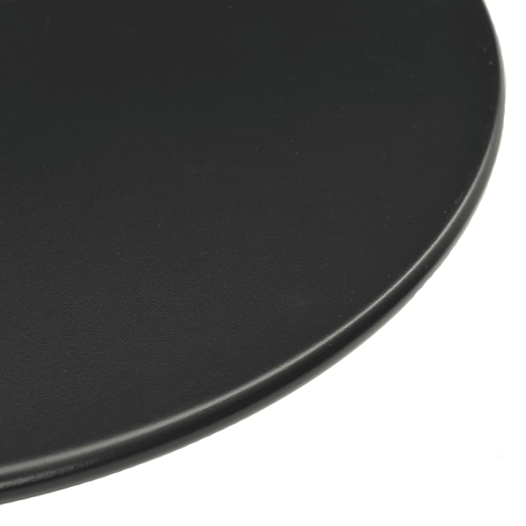 HKH Mesa de Jardim Redonda Ã˜60x105 Cm Aço - Preto