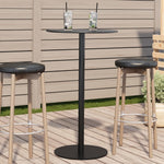 HKH Mesa de Jardim Redonda Ã˜60x105 Cm Aço - Preto