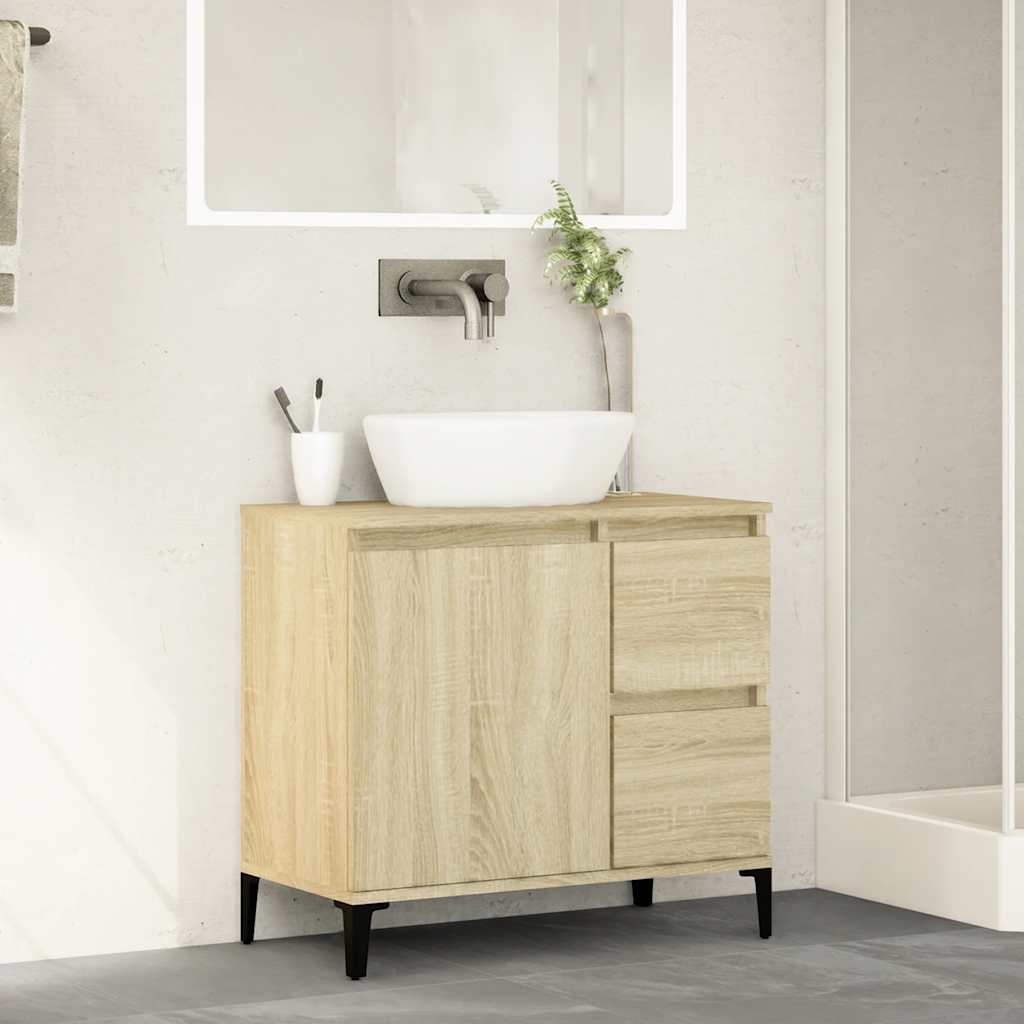 HKH Armario de Baño en Roble Sonoma - 65x33x60 Cm