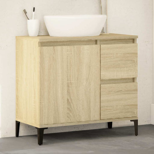 HKH Armário WC em Carvalho Sonoma - 65x33x60 Cm
