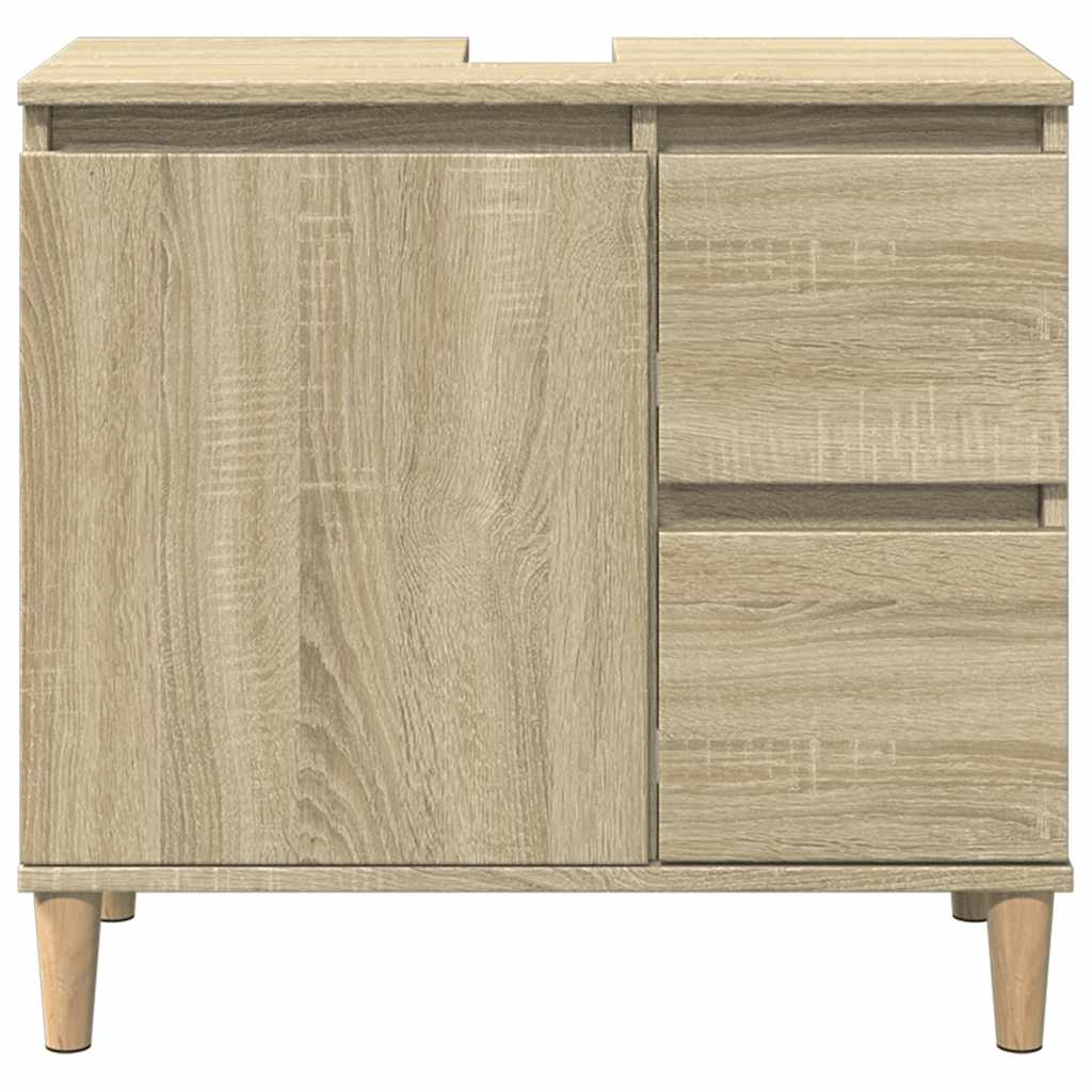 HKH Armário WC em Carvalho Sonoma - 65x33x60 Cm