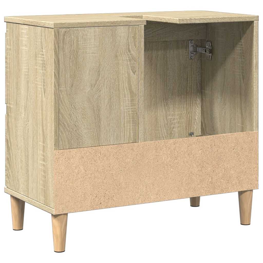 HKH Armário WC em Carvalho Sonoma - 65x33x60 Cm