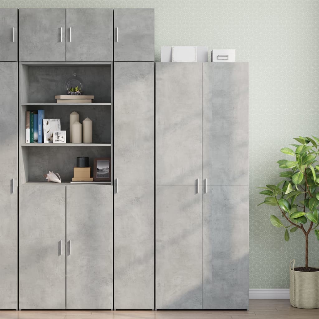 HKH Armario de pared de aglomerado de madera 30 X 42,5 X 40 Cm - Gris Cemento