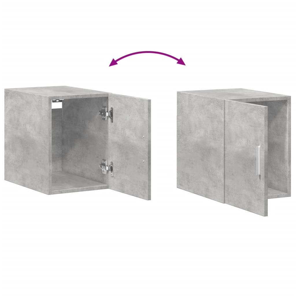 HKH Armario de pared de aglomerado de madera 30 X 42,5 X 40 Cm - Gris Cemento