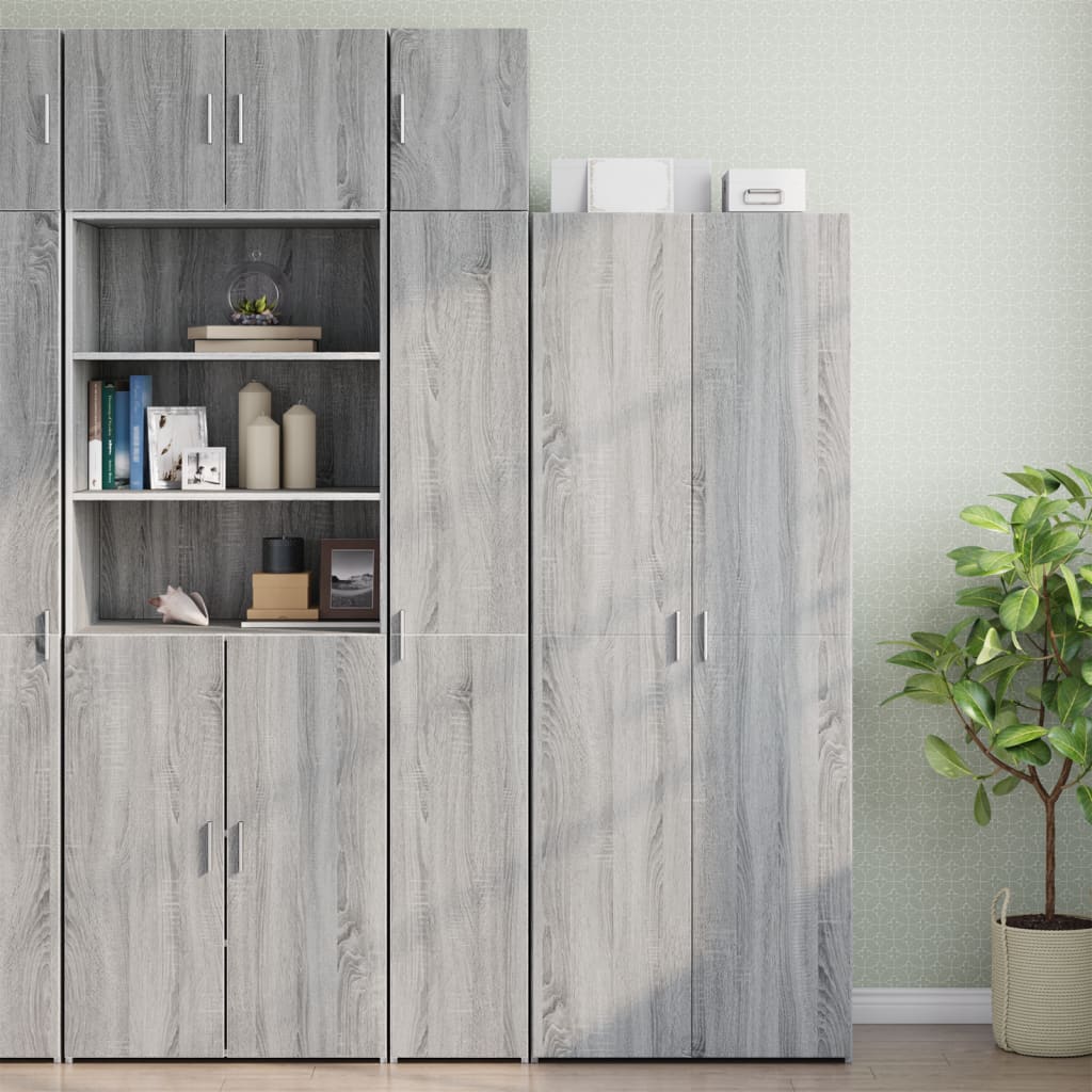 HKH Armario de Pared de Derivados de Madera 30 X 42,5 X 40 Cm - Gris Sonoma