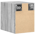 HKH Armario de Pared de Derivados de Madera 30 X 42,5 X 40 Cm - Gris Sonoma