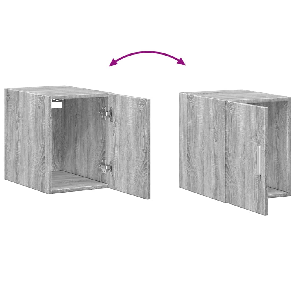 HKH Armario de Pared de Derivados de Madera 30 X 42,5 X 40 Cm - Gris Sonoma