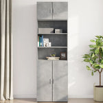 HKH Armario Pared de Derivados de Madera 70 X 42,5 X 40 Cm - Gris Cemento