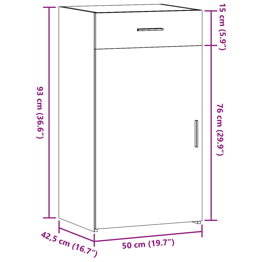 Aparador Clásico HKH en derivados de Madera 50 x 42,5 x 93 Cm - Blanco