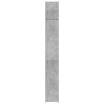 HKH Armario alto y estrecho de almacenamiento de madera procesada - Gris hormigón