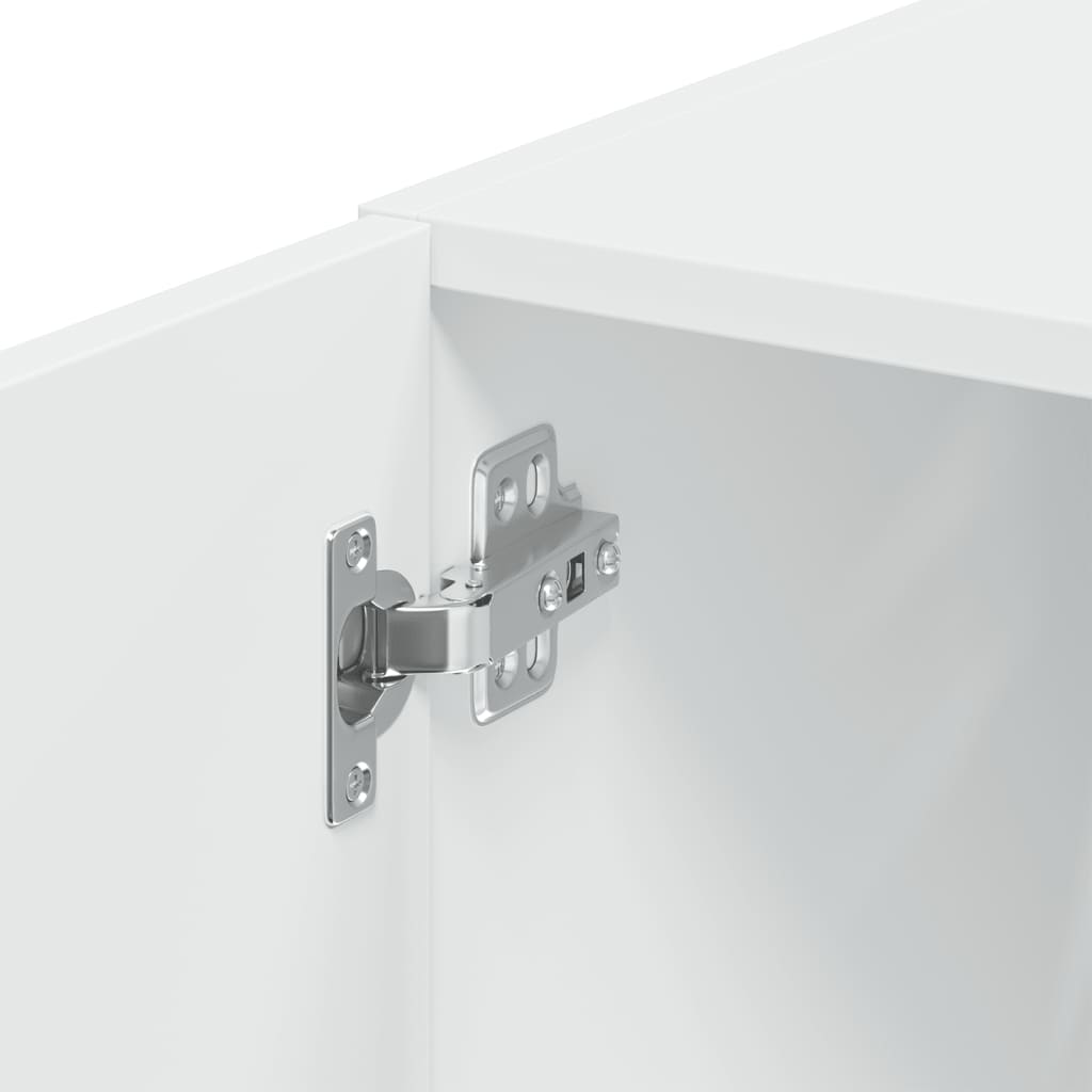 HKH Armario de Almacenamiento Estrecho Alto en Madera Procesada - Blanco