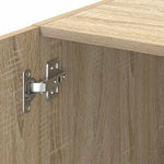 Armario Alto Estrecho de Almacenamiento HKH de Madera Procesada - Roble Sonoma
