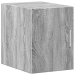 Armario alto y estrecho de almacenamiento HKH de madera procesada - Gris Sonoma