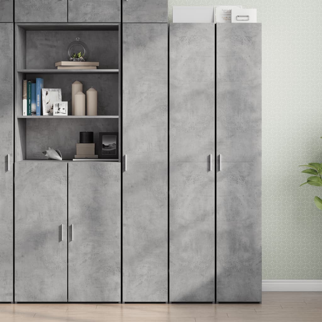 Armario alto HKH de aglomerado de madera - Gris Cemento