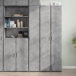 Armario alto HKH de aglomerado de madera - Gris Cemento