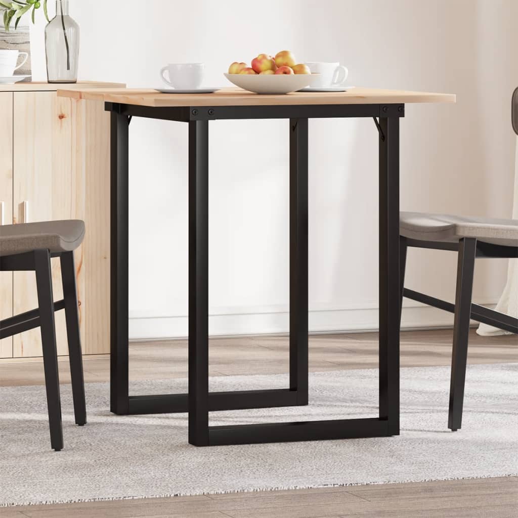 HKH Mesa de Comedor Estructura en O en Pino y Acero