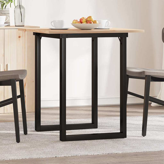HKH Mesa de Comedor Estructura en O en Pino y Acero