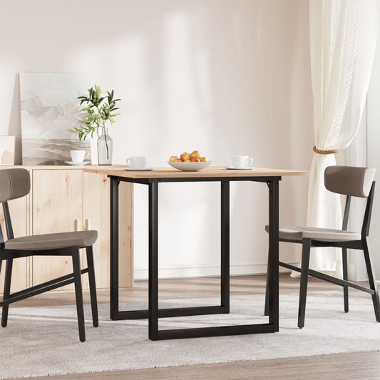 HKH Mesa de Comedor Estructura en O en Pino y Acero