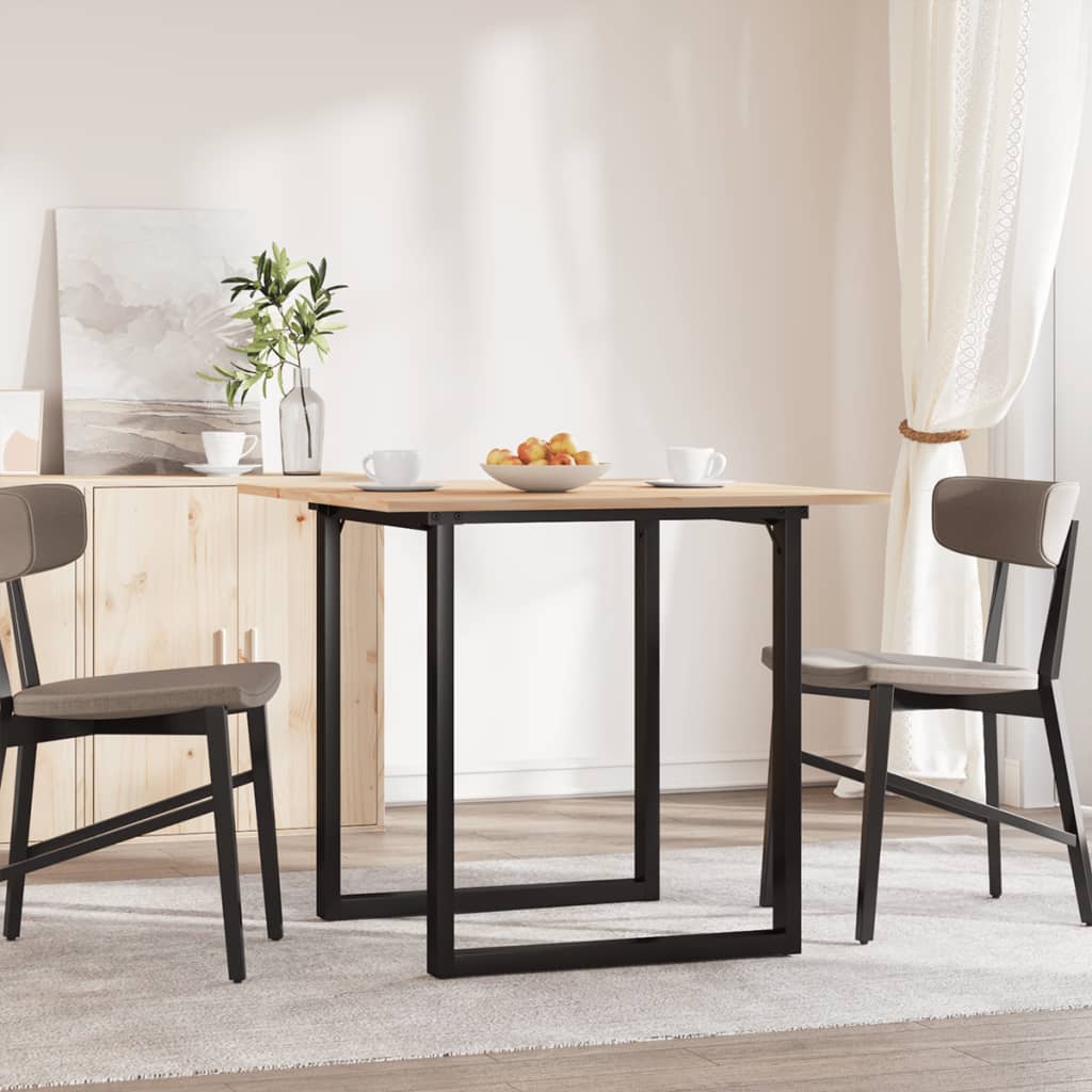 HKH Mesa de Comedor Estructura en O de Pino y Acero